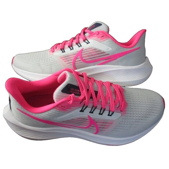 Women's Nike Air Zoom Pegasus 39 Running Shoes Pure Platinum Hyper Pink NEW - Picture 1 of 5